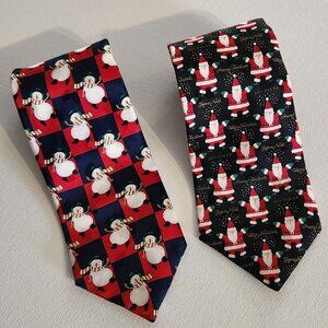 Two Hoilday Men's Ties for One Price